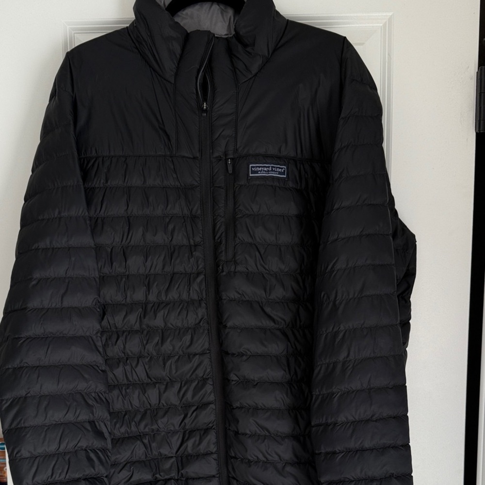 Vineyard Vines Men's Black Puffer Jacket